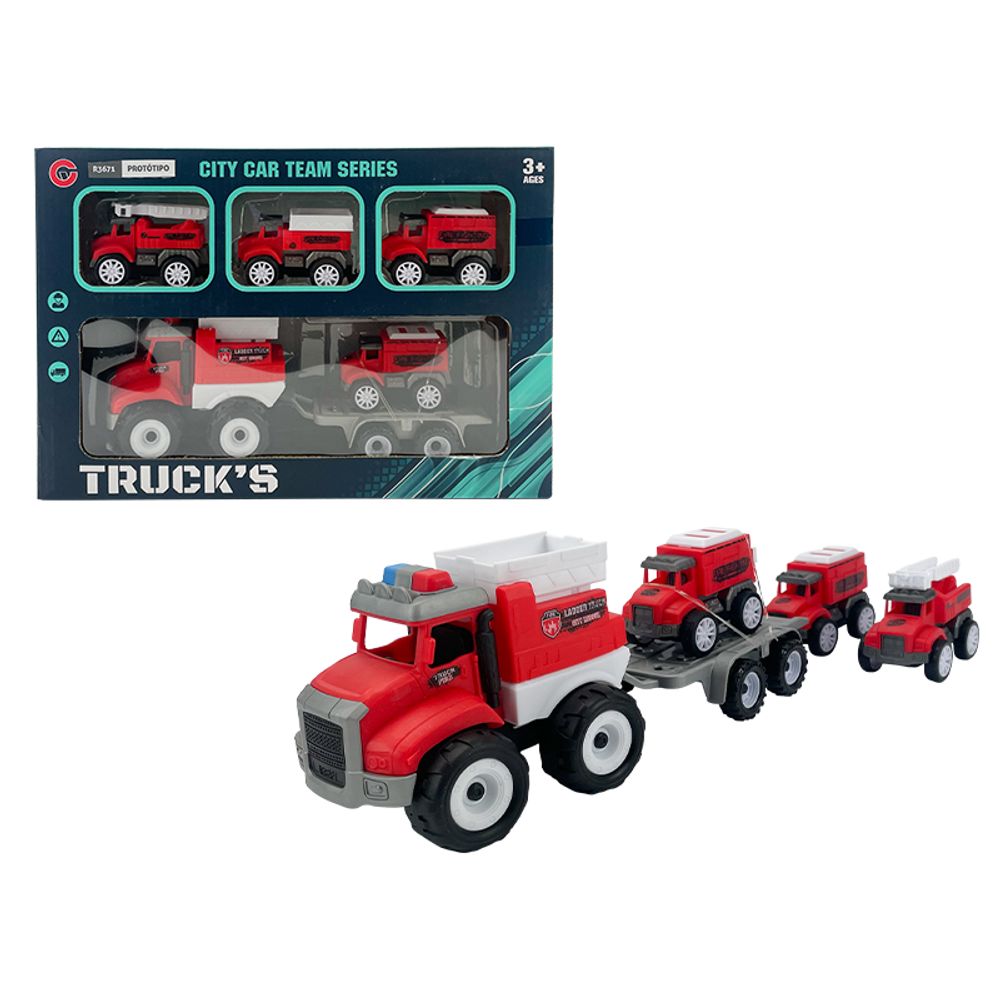 Mini Caminhões de Resgate - BBR Toys