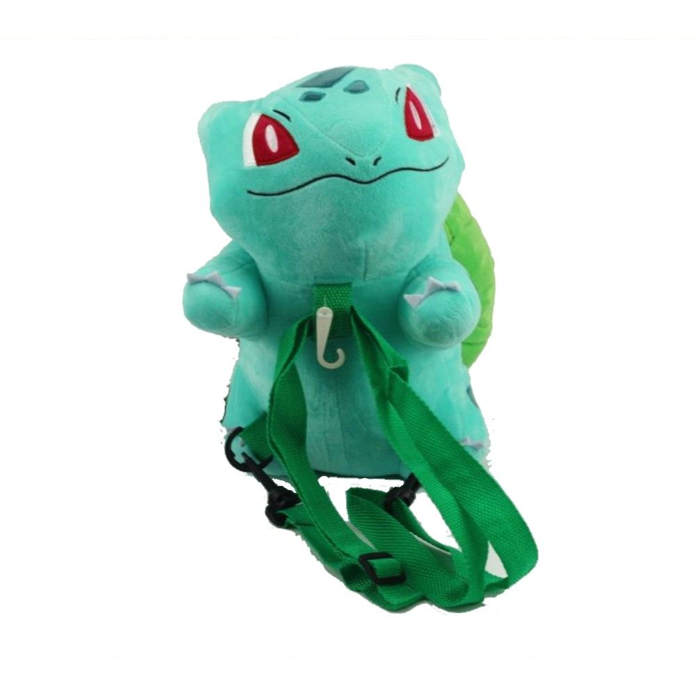Mochila Pelúcia Pokémon Bulbasauro - BBR Toys