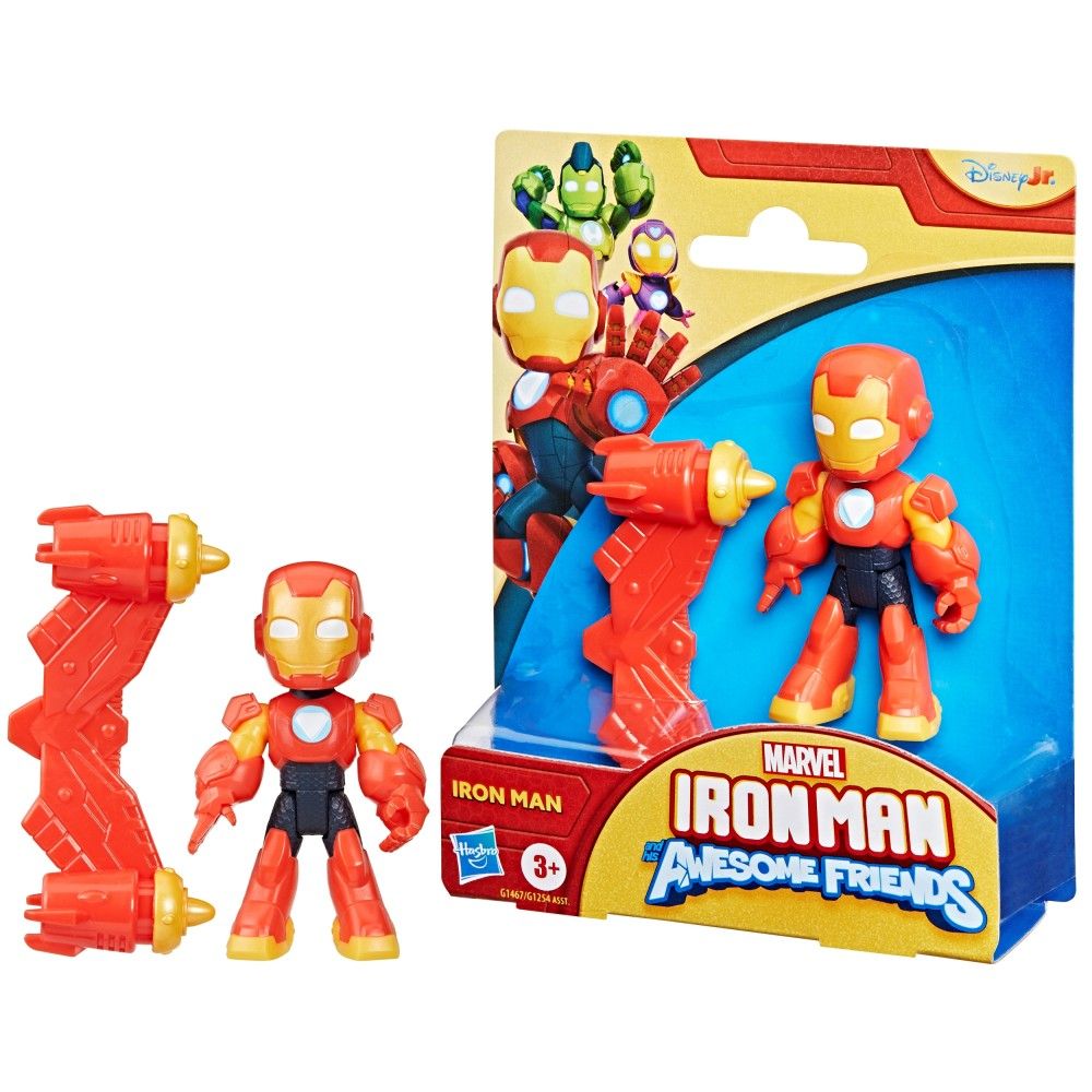 Figura Marvel Iron Man Awesome Friends Homem de Ferro - Hasbro