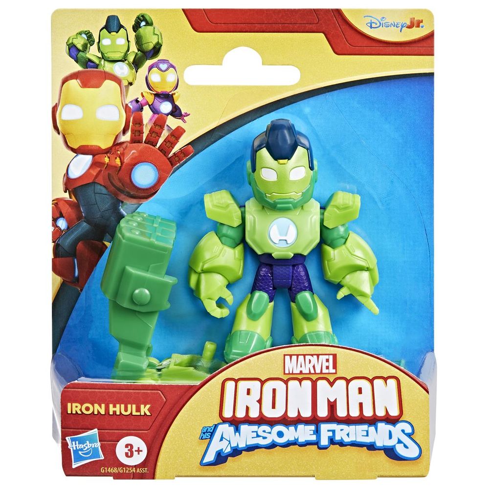 Figura Marvel Iron Man Awesome Friends Hulk - Hasbro - Imagem 3
