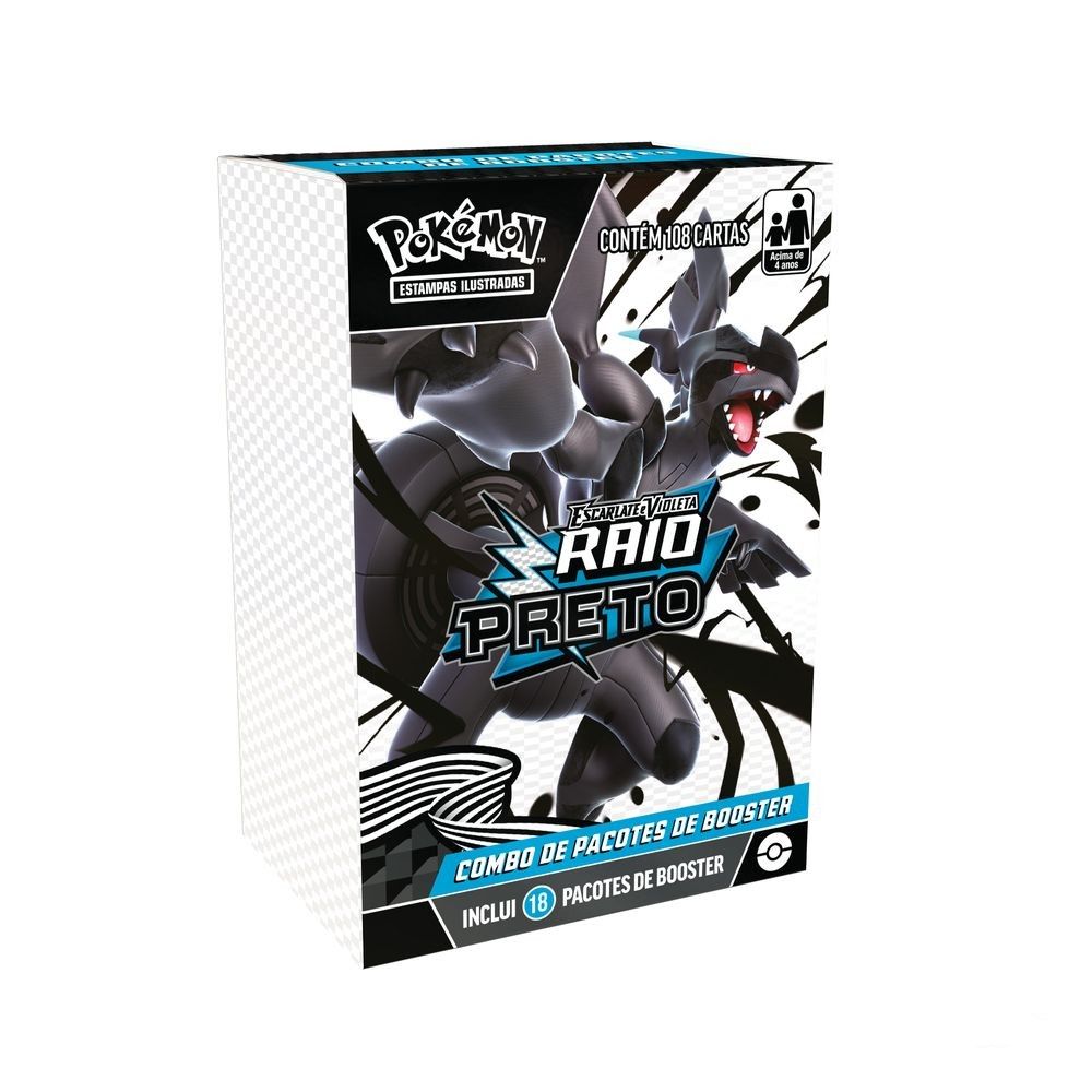 Pokémon EV10.5 Combo de Booster Raio Preto - Copag