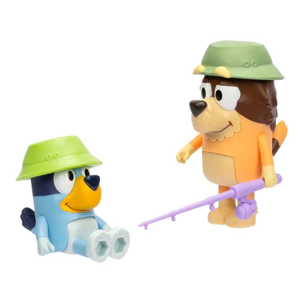 Bluey Kit 2 Bonecos Pescaria com Vovô - Candide - Imagem 4