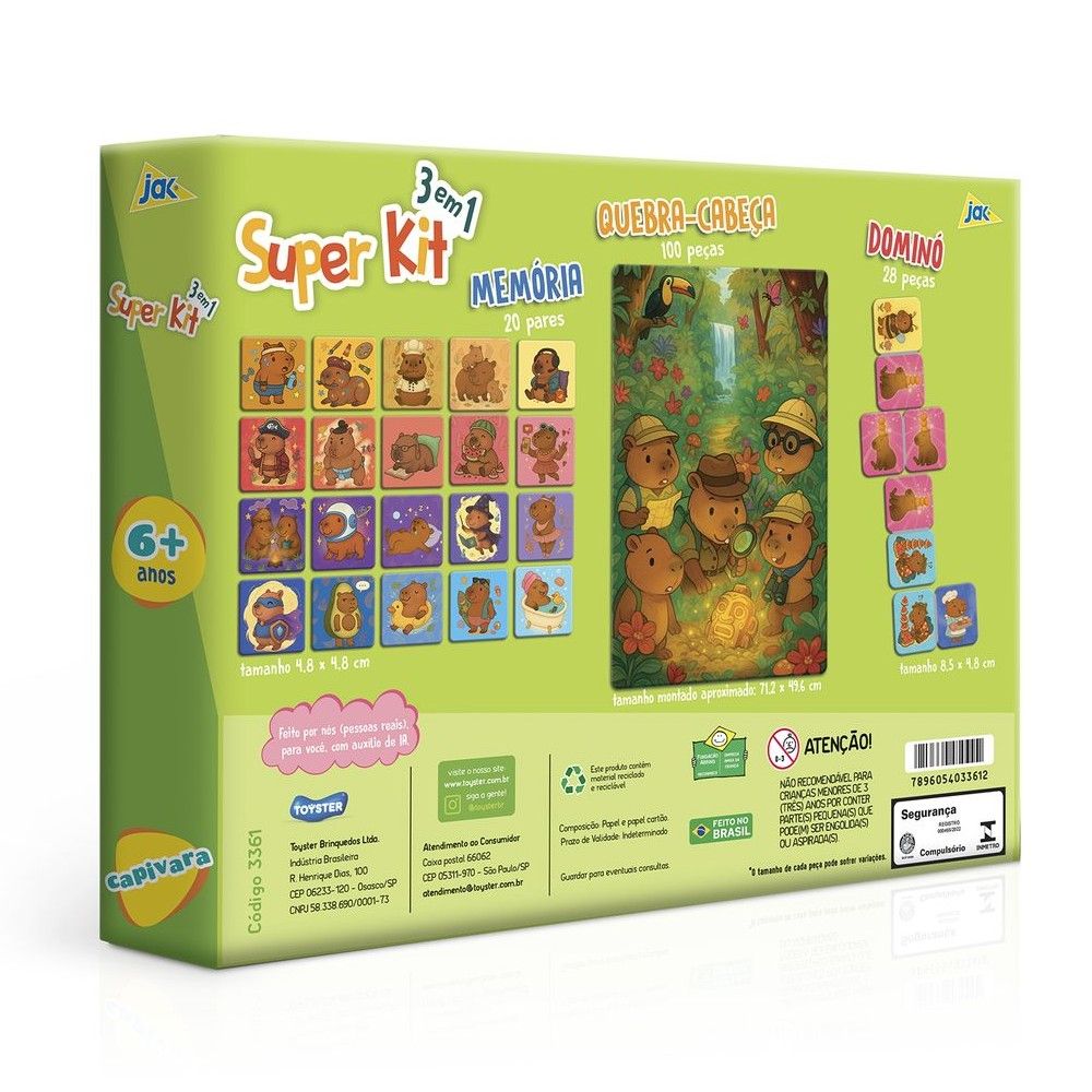 Super Kit Capivara 3 em 1 - Toyster - Imagem 3