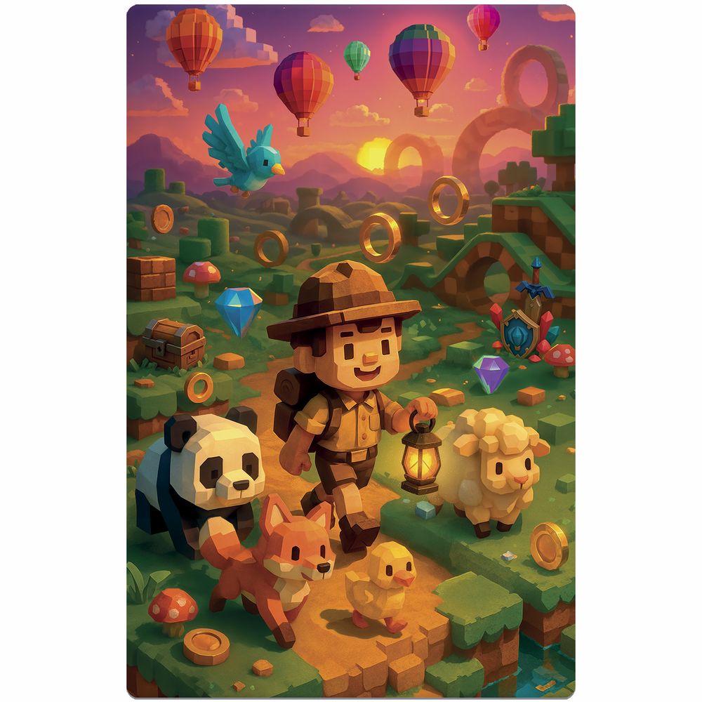 Quebra-Cabeça 100 Peças Mundo Games Metalizado - Toyster - Imagem 2