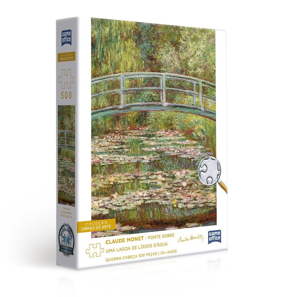 Quebra-cabeça 500 Peças Ponte Sobre Uma Lagoa Lírios - Toyster
