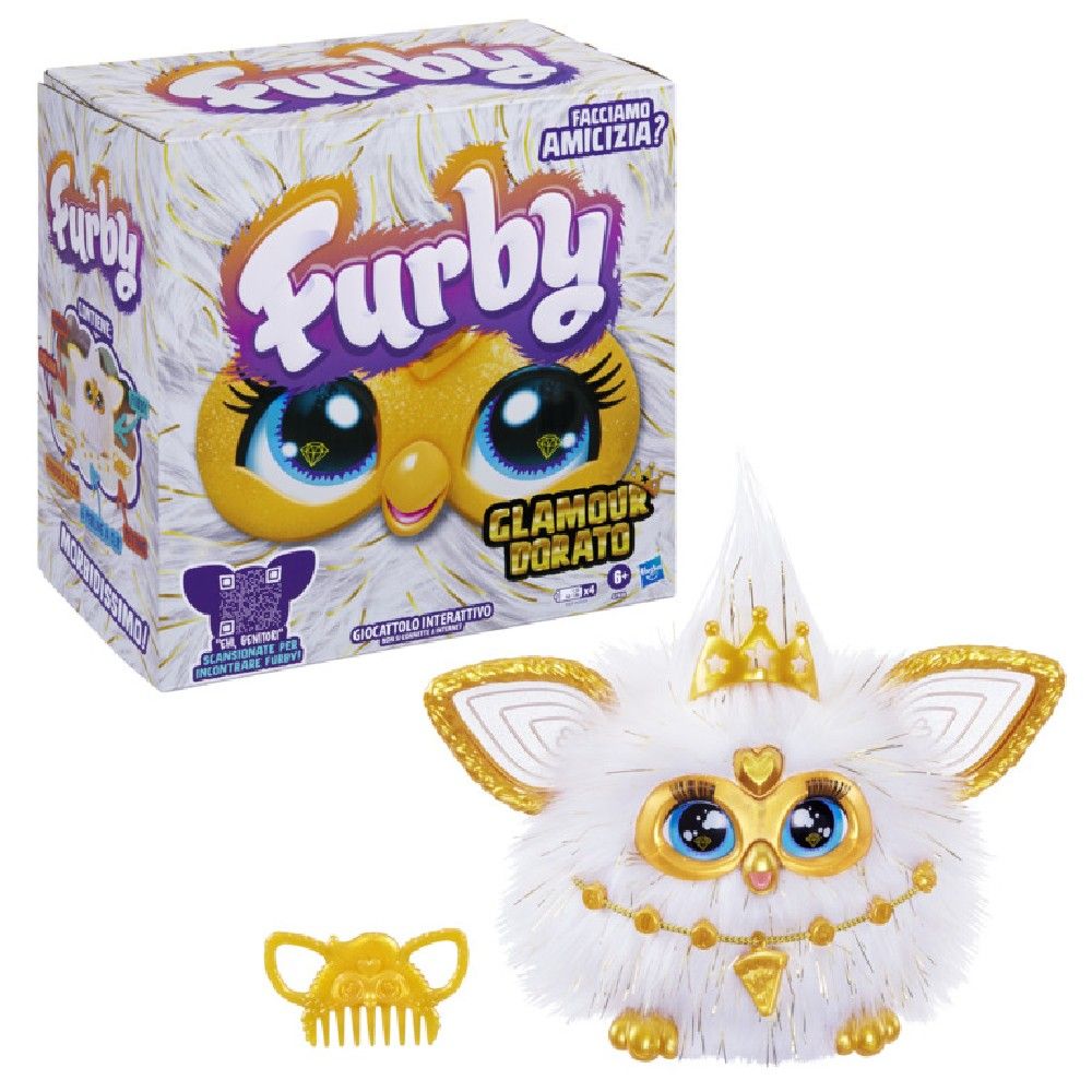 Furby Pelúcia Interativa Gold Glam - Hasbro