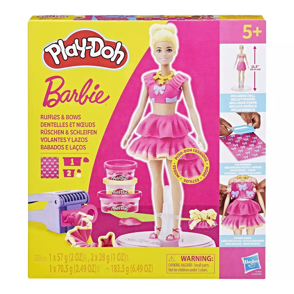 Massa de Modelar Play-Doh Barbie Babados e Laços - Hasbro - Imagem 3
