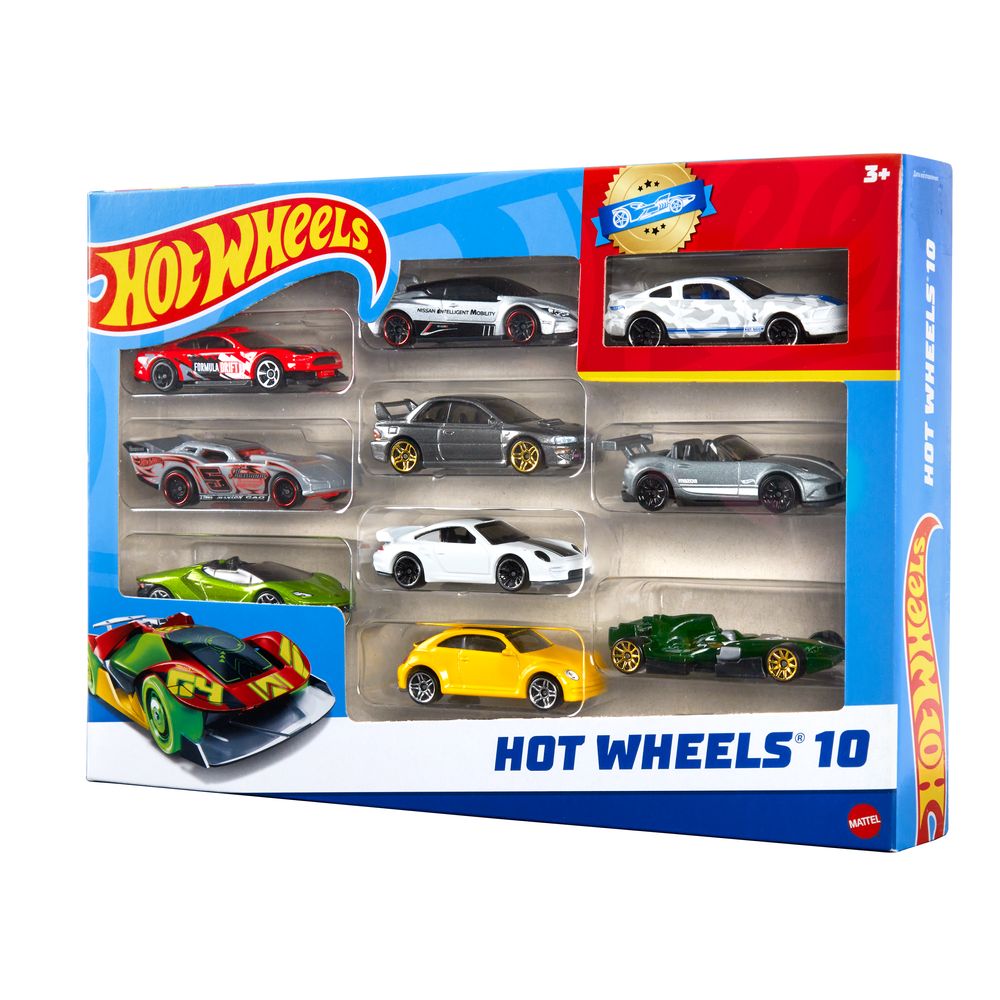 Hot Wheels Pacote Sortido com 10 Carros - Mattel - Imagem 2