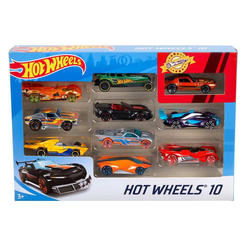 Hot Wheels Pacote Sortido com 10 Carros - Mattel - Imagem 3