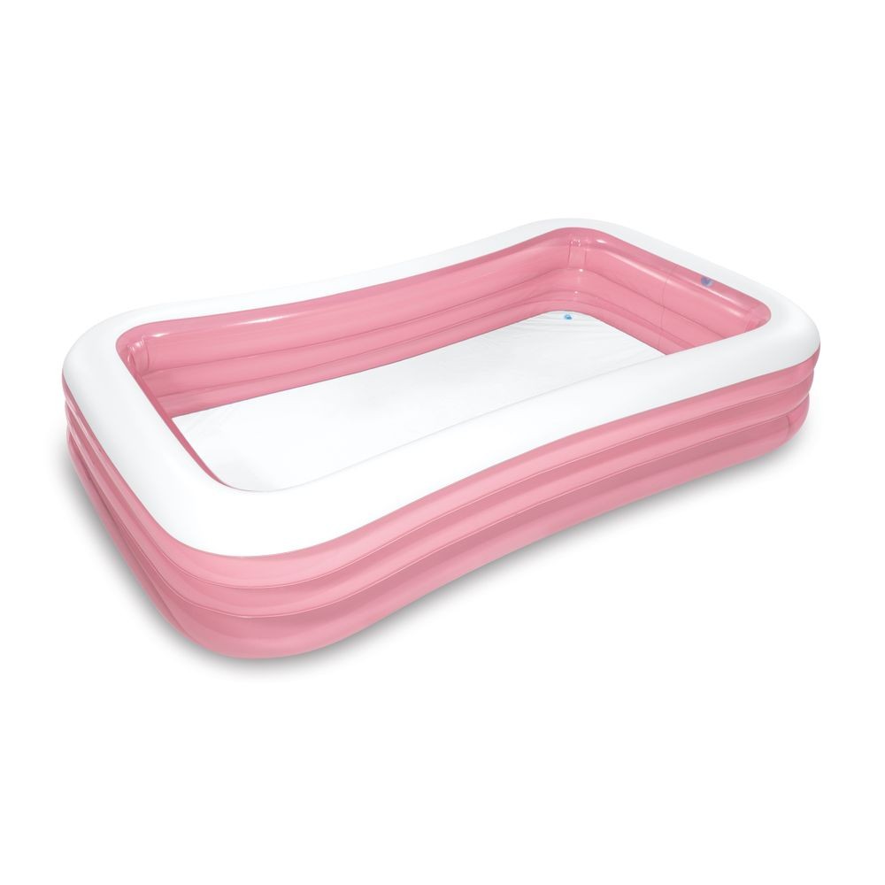 Piscina Familiar Retangular Rosa 1050 Litros - Intex