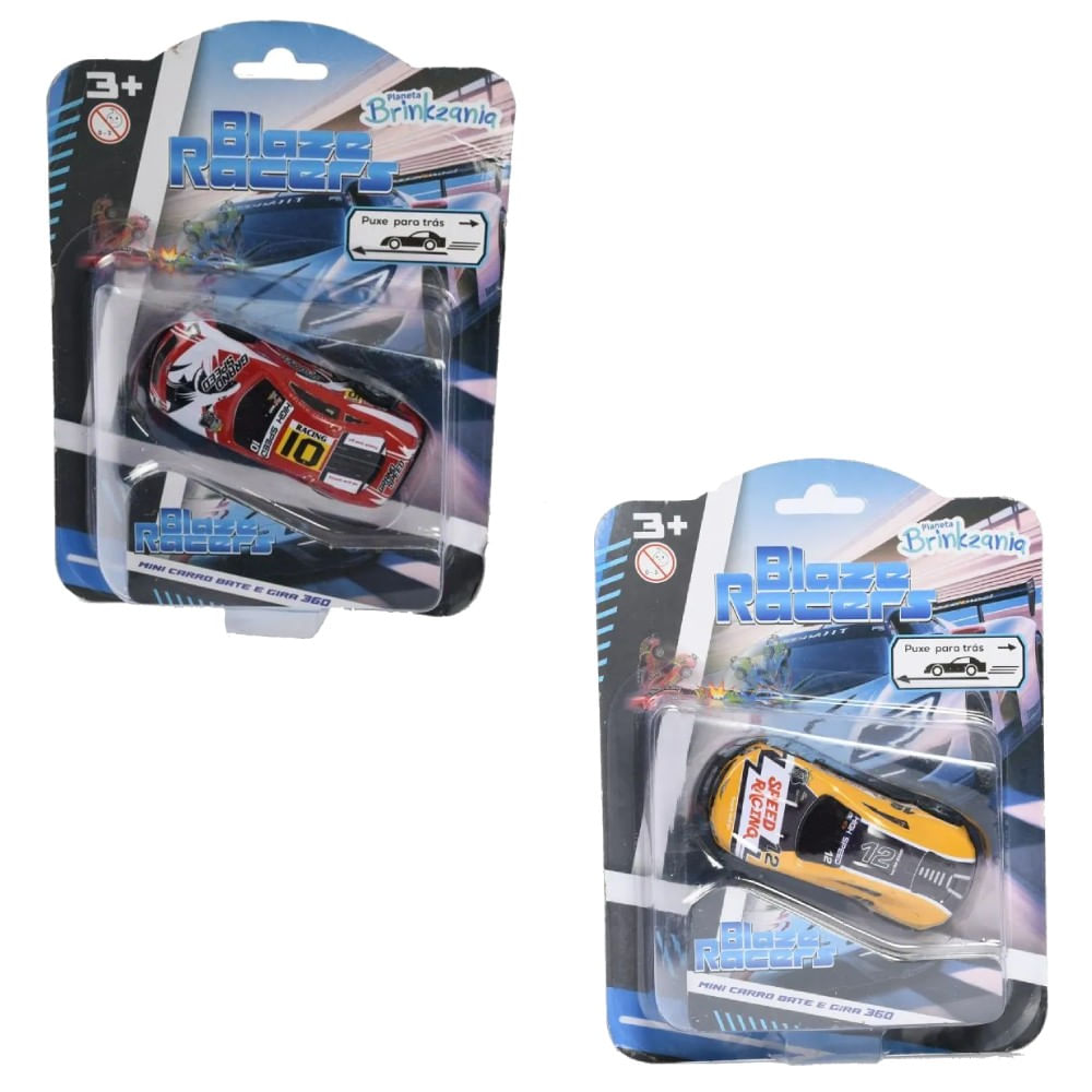 Kit Mini Carro Bate e Gira High Speed 23 e High Speed 30 - Brinkzania