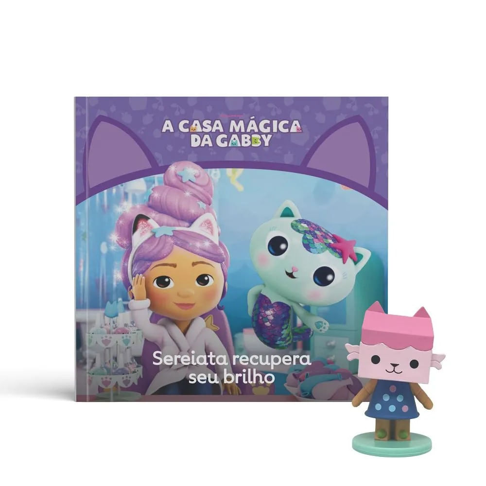 Kit Gabbys Dollhouse Livro Sereiata e Livro Os Primos do Cake - Fun Divirta-se - Imagem 2