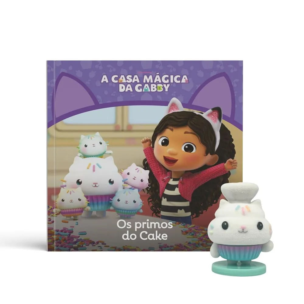 Kit Gabbys Dollhouse Livro Sereiata e Livro Os Primos do Cake - Fun Divirta-se - Imagem 3