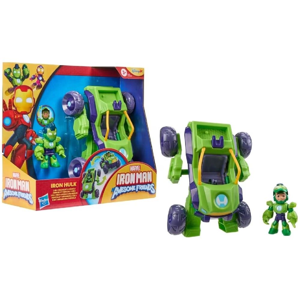 Figura e Veículo Marvel Iron Hulk - Hasbro