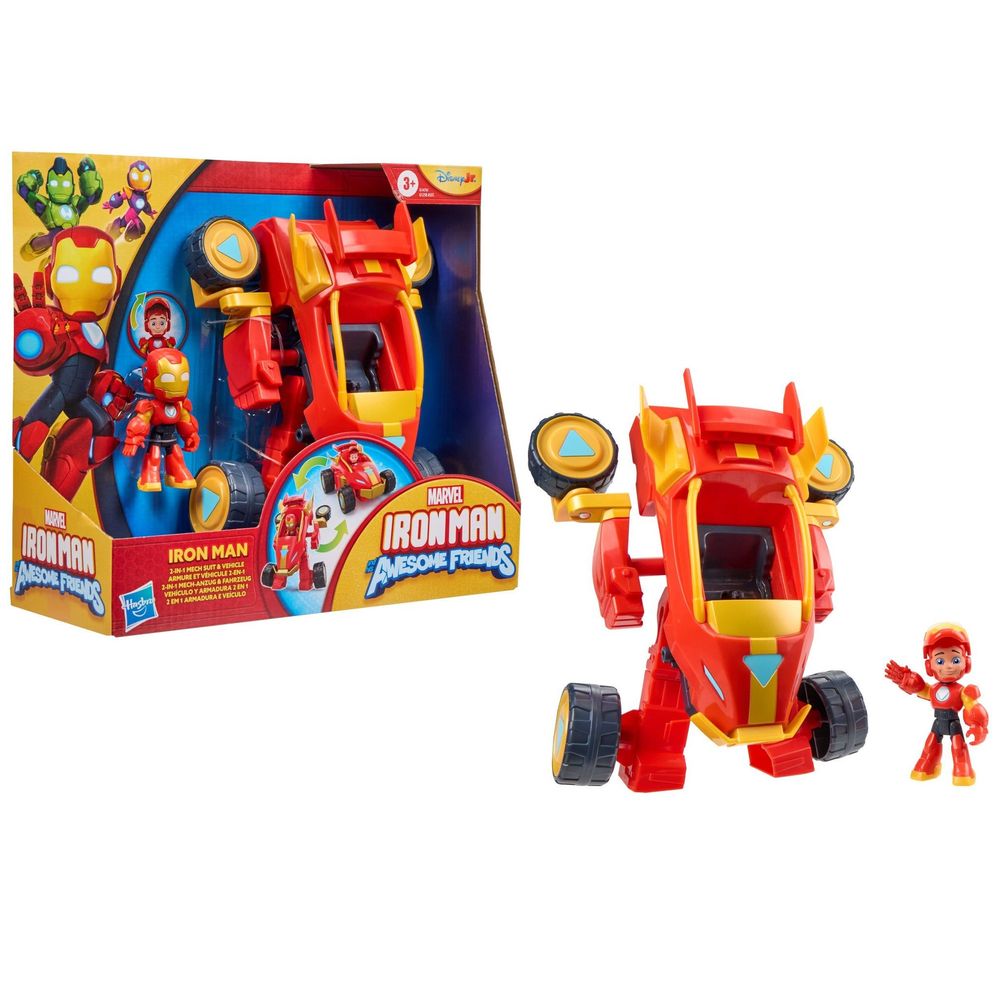 Figura e Veículo Marvel Homem de Ferro - Hasbro