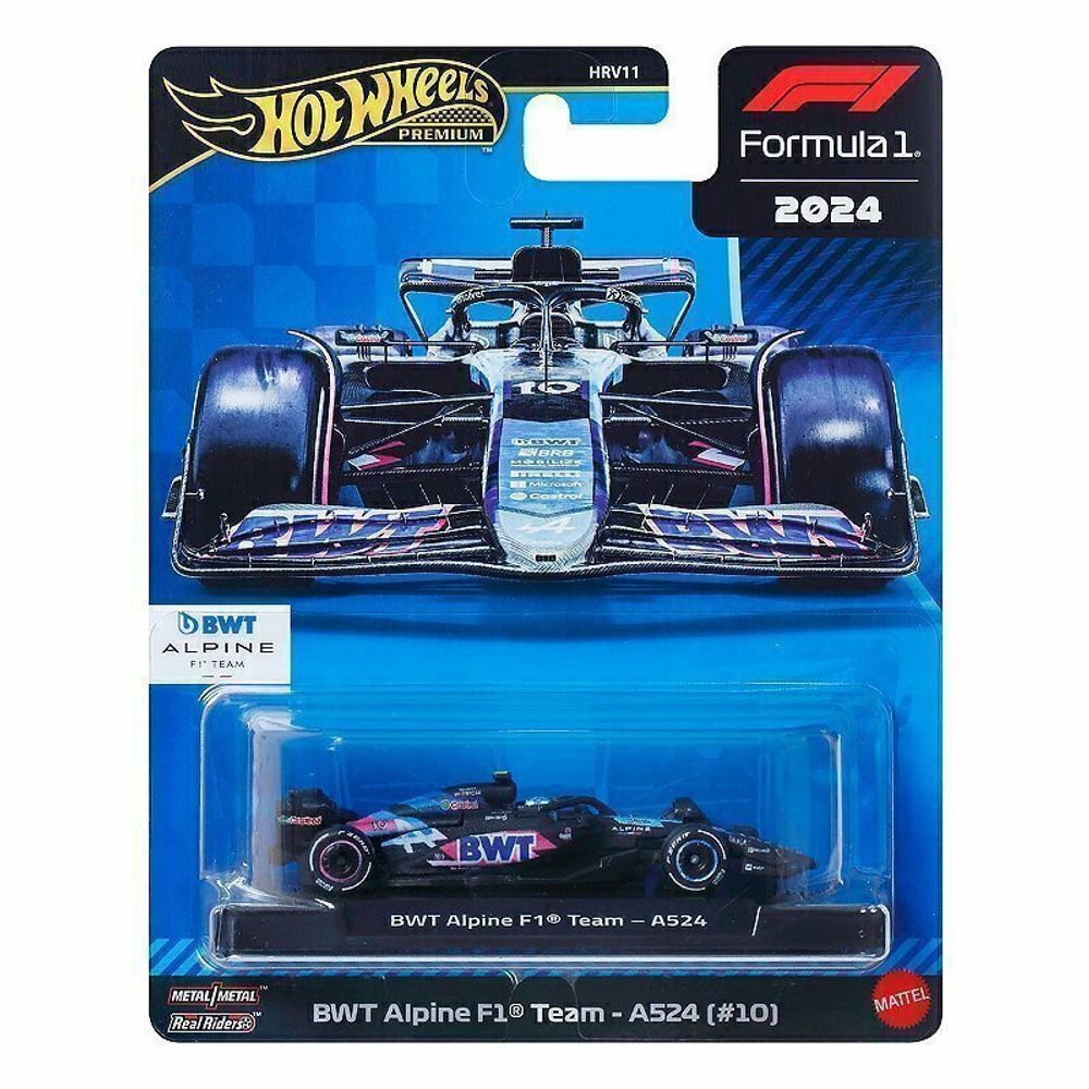 Hot Wheels Fórmula 1 BWT Alpine F1 Team A524 (#10) - Mattel