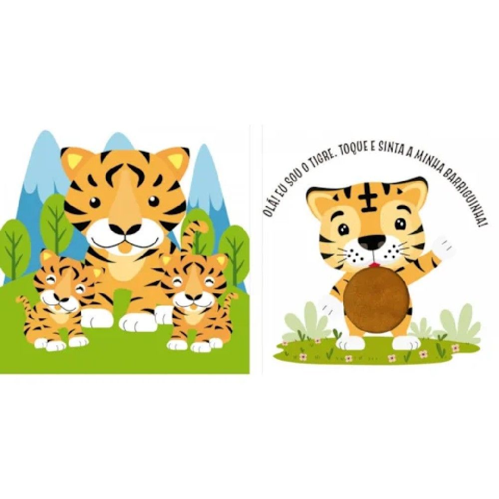 Livro Toque e sinta Brincando na Selva - Ciranda Cultural - Imagem 2