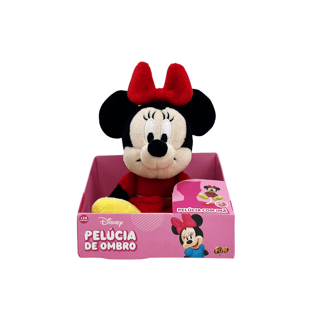 Disney Pelúcia Minnie de Ombro 10cm - Fun Divirta-se - Imagem 4
