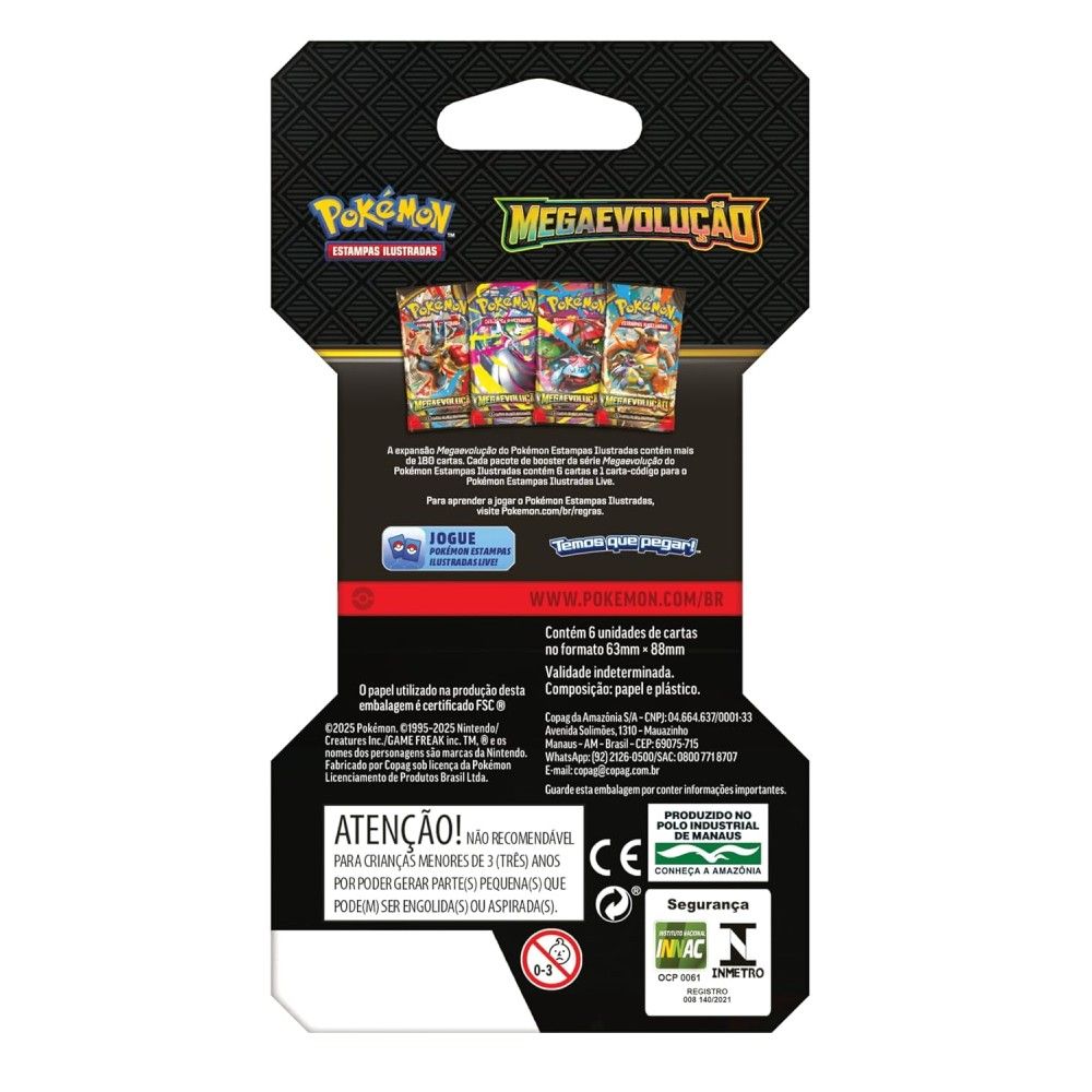 Pokémon Mega Evolução Blister Unitário - Copag - Imagem 5