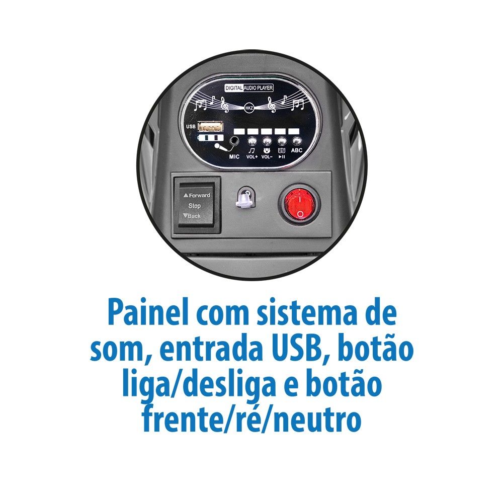 Moto Cross Elétrica 6V Azul - Bandeirante - Imagem 5