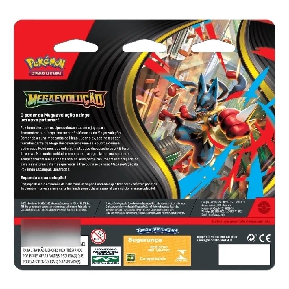 Pokémon Blister Triplo Mega Evolução Drifloon - Copag - Imagem 2