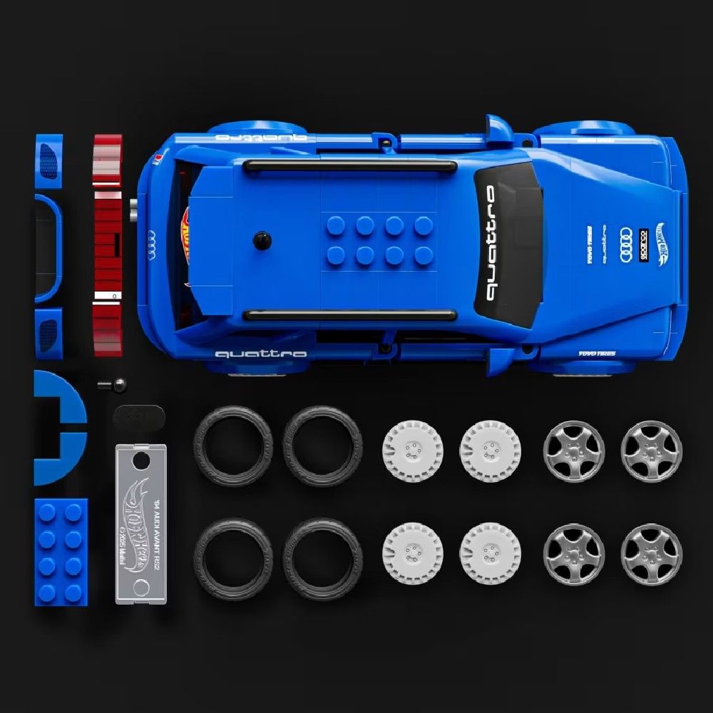 Hot Wheels Brick Shop Speed 94 Audi Avant RS2 - Mattel - Imagem 3