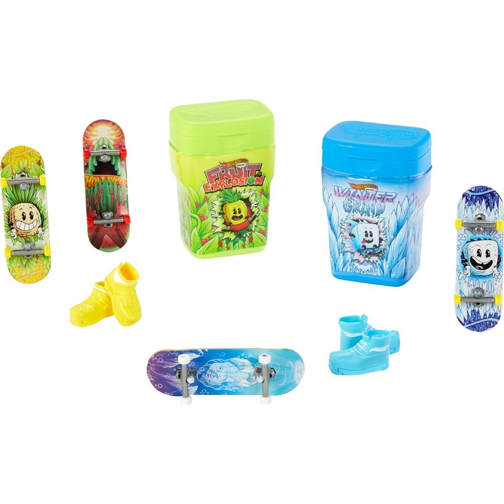 Hot Wheels Skate Dois Pacotes de Chicletes - Mattel