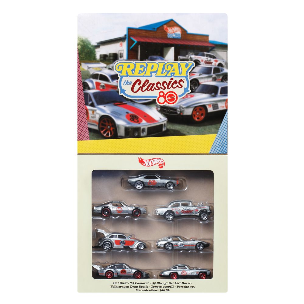 Hot Wheels Conjunto 7 Carros Coleção 80 Anos - Mattel