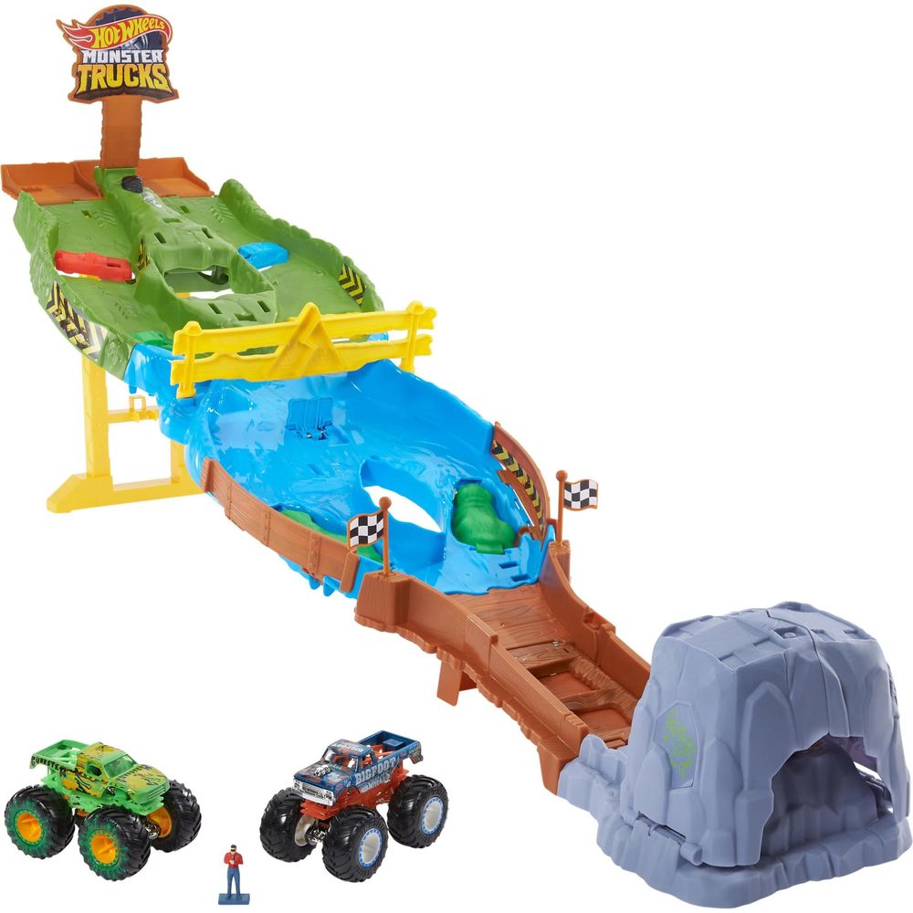 Hot Wheels Monster Trucks Pista Circuito Destrutivo - Mattel