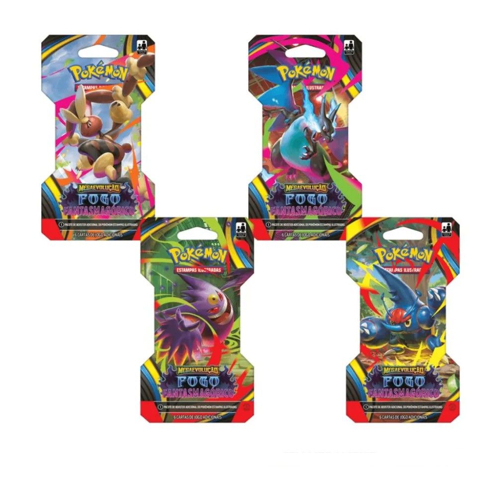 Pokémon Booster Fantasmagórico Unitário Surpresa - Copag
