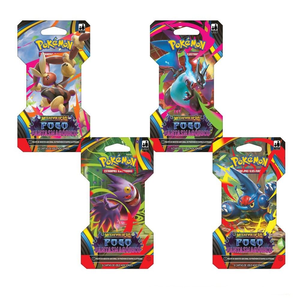 Pokémon Blister Unitário Fantasmagórico Surpresa - Copag