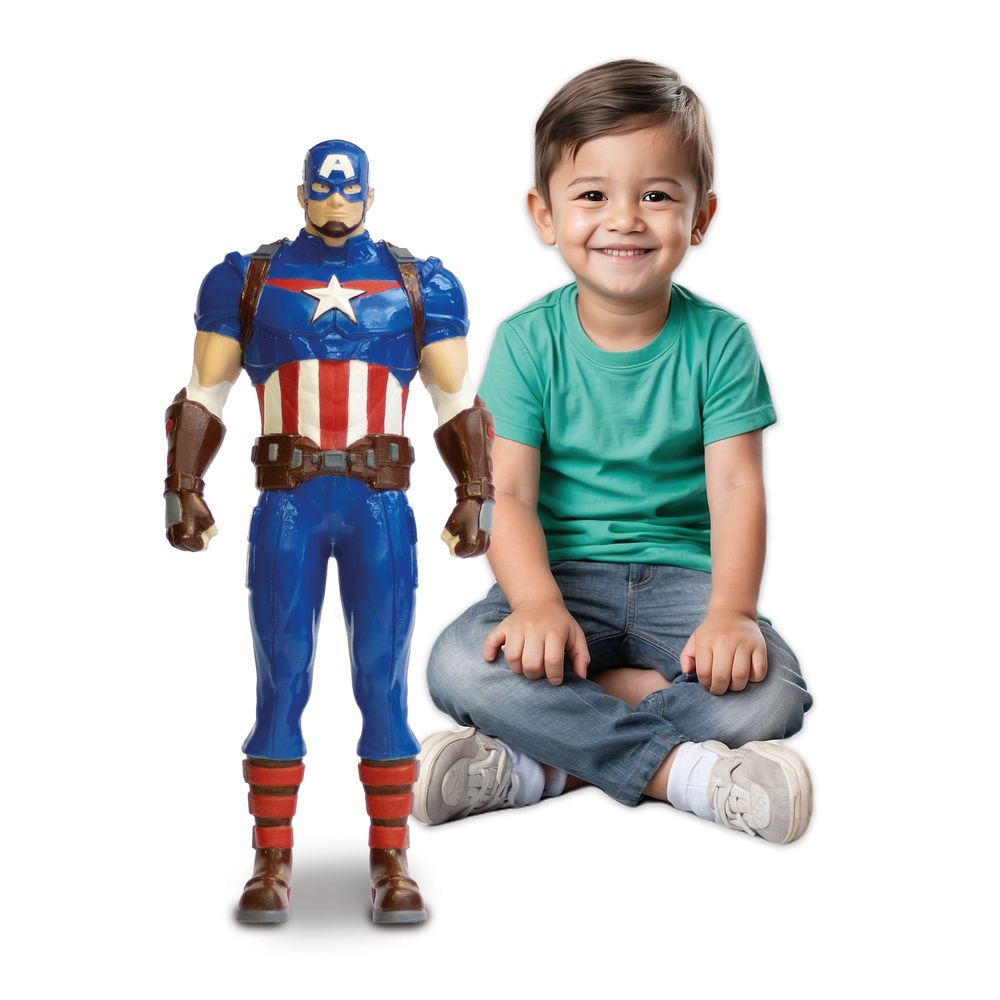Boneco Marvel Extreme Gigante Capitão América - Mimo - Imagem 2