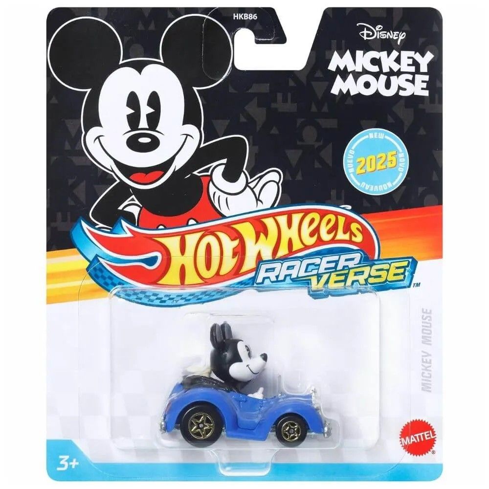 Hot Wheels RacerVerse Mickey Mouse Vintage Azul - Mattel