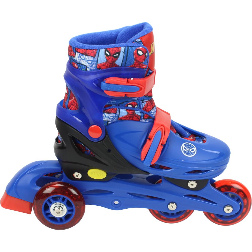 Patins 4 Rodas com Kit Proteção Spider-Man 32 ao 35 - BBR Toys - Imagem 3