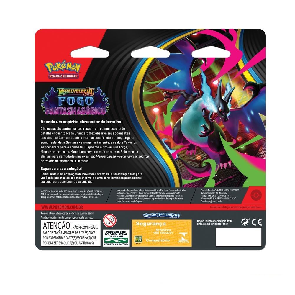 Pokémon Mega Evolução 2 Blister Triplo Cottonee - Copag - Imagem 2