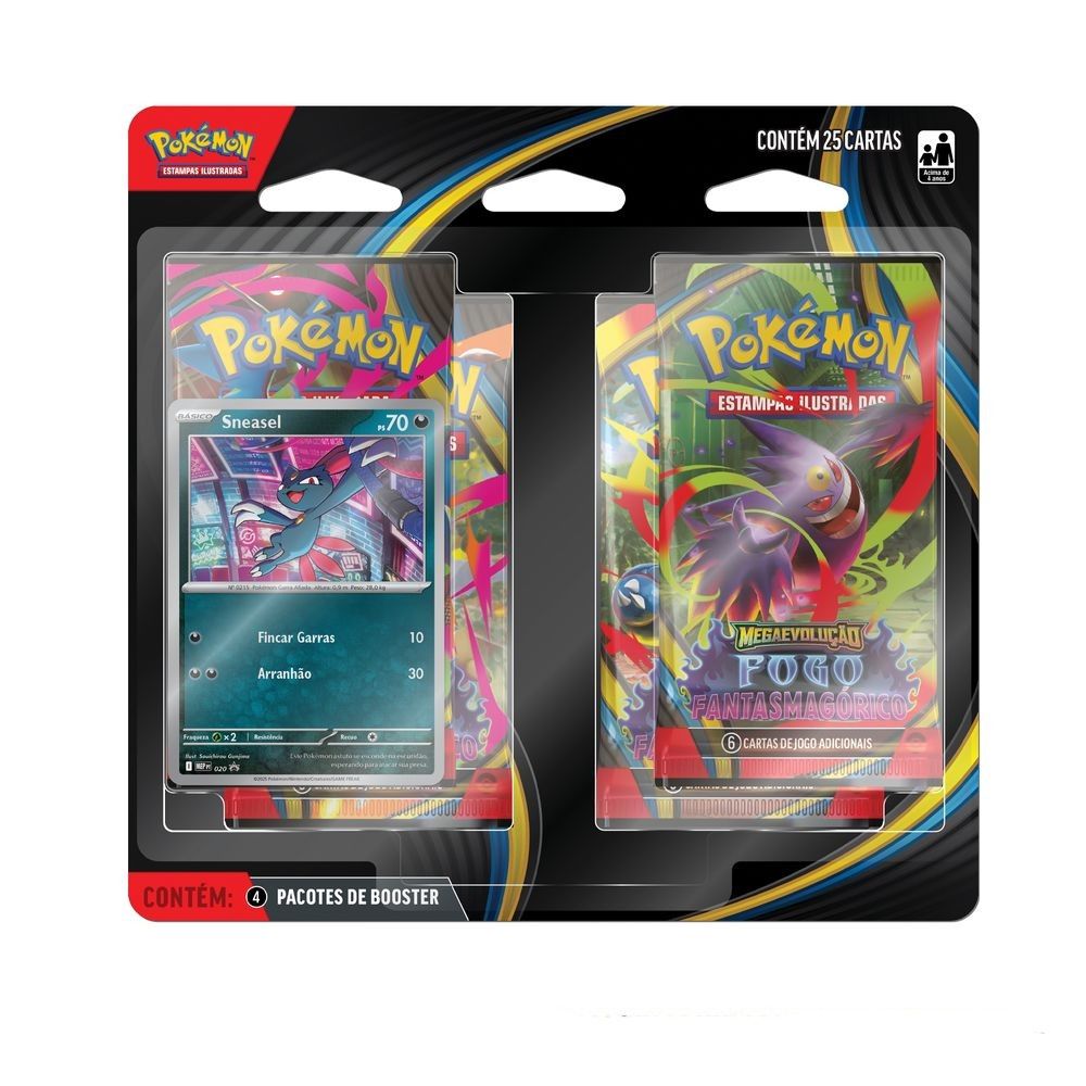 Pokémon Mega Evolução Blister Quádruplo Sneasel - Copag