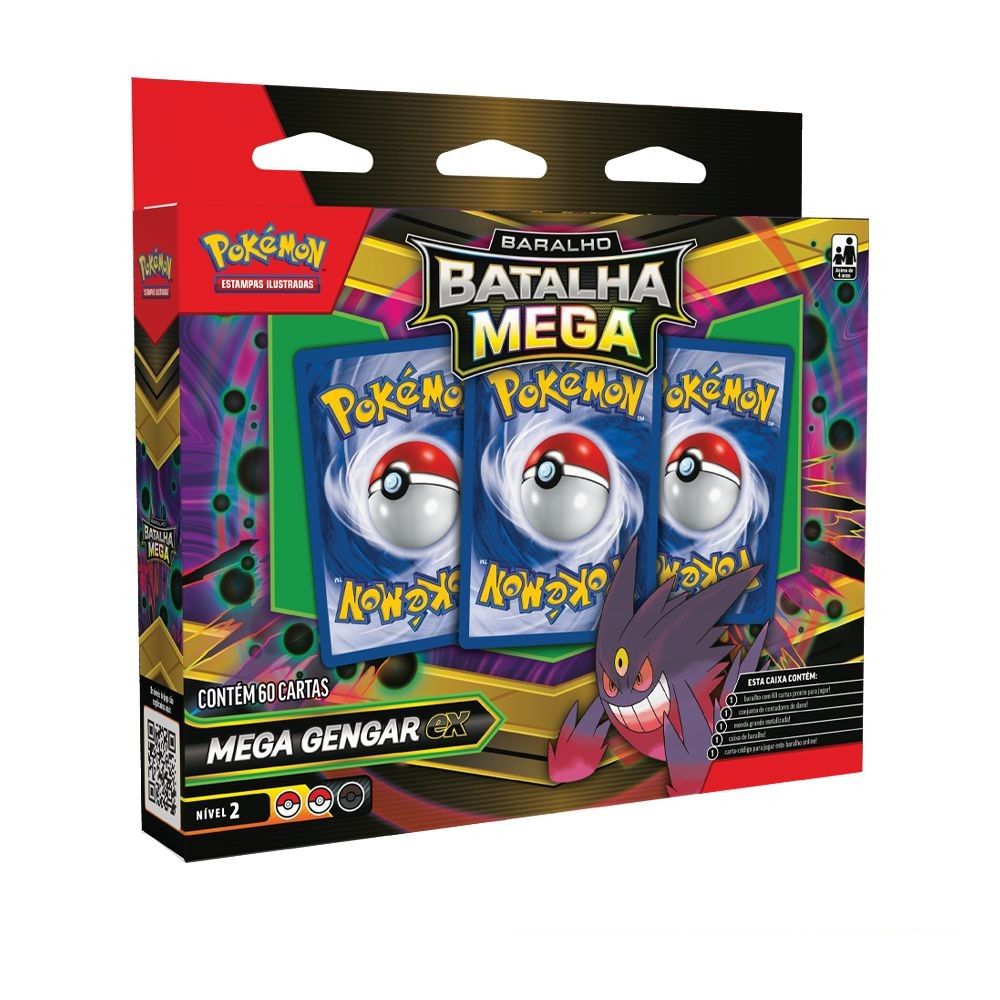 Pokémon Baralho Batalha Mega Gengar EX - Copag