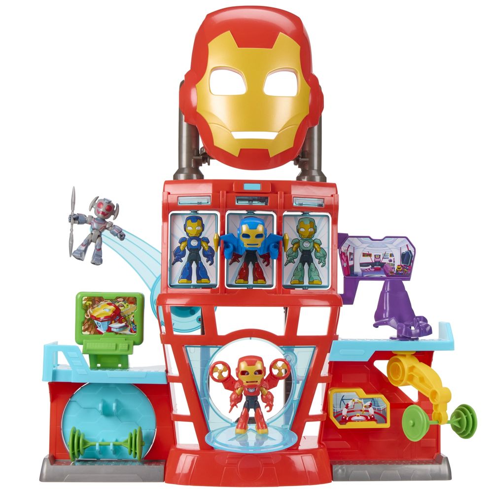 Marvel Iron Man Awesome Friends Playset Quartel - Hasbro