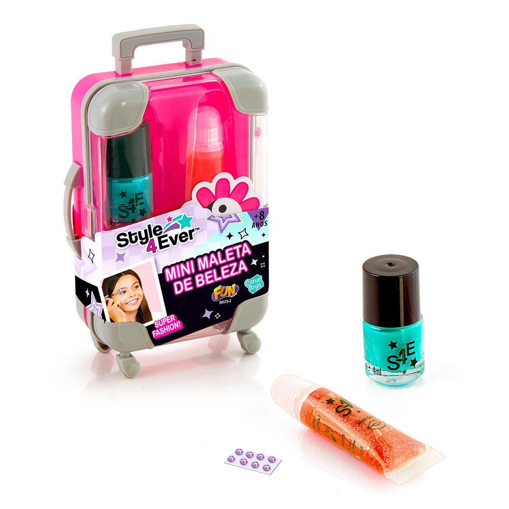 Fun Mini Maleta de Beleza Rosa - Fun Divirta-se - Imagem 2