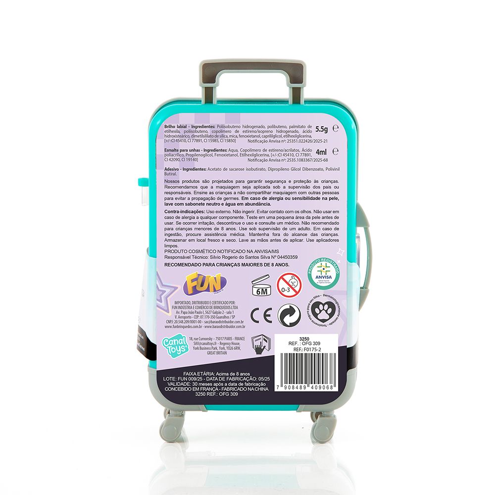 Fun Mini Maleta de Beleza Verde - Fun Divirta-se - Imagem 6