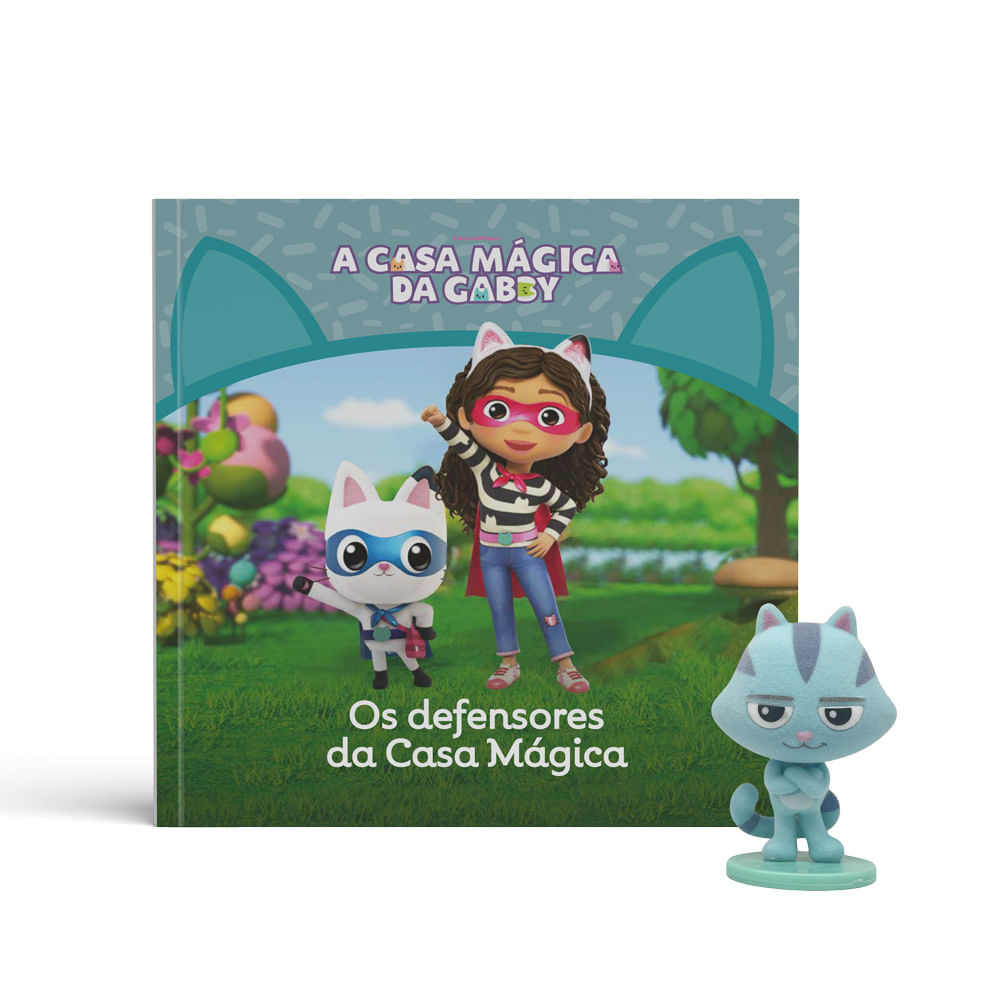 Gabby's Dollhouse Livro Defensores - Fun Divirta-se