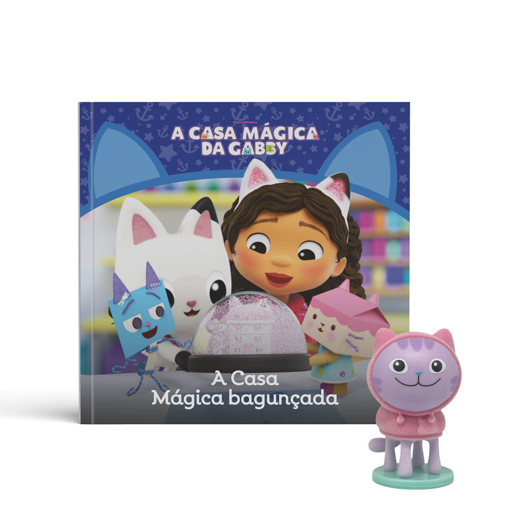 Gabby's Dollhouse Livro Casa Bagunçada - Fun Divirta-se