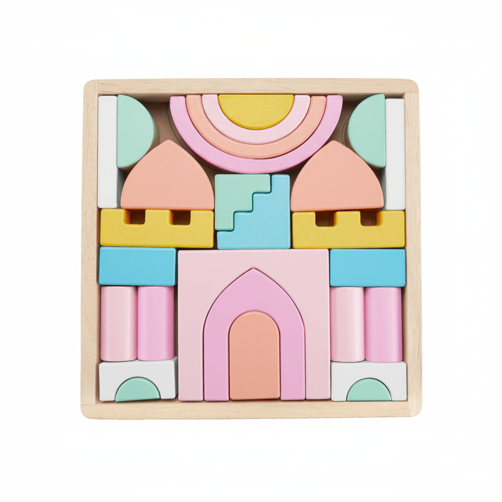 Fisher-Price Castelo de Blocos de Madeira - Mattel