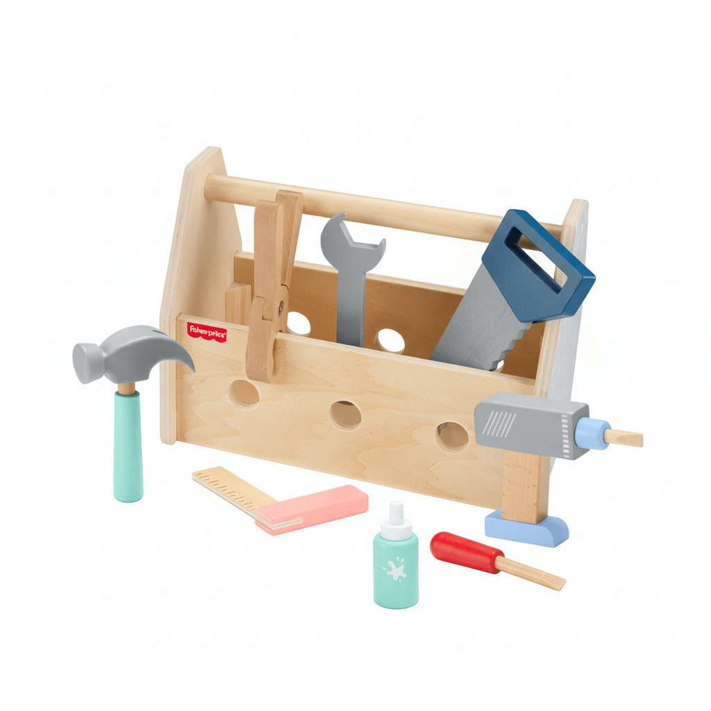 Fisher-Price Kit de Ferramentas de Madeira - Mattel - Imagem 3