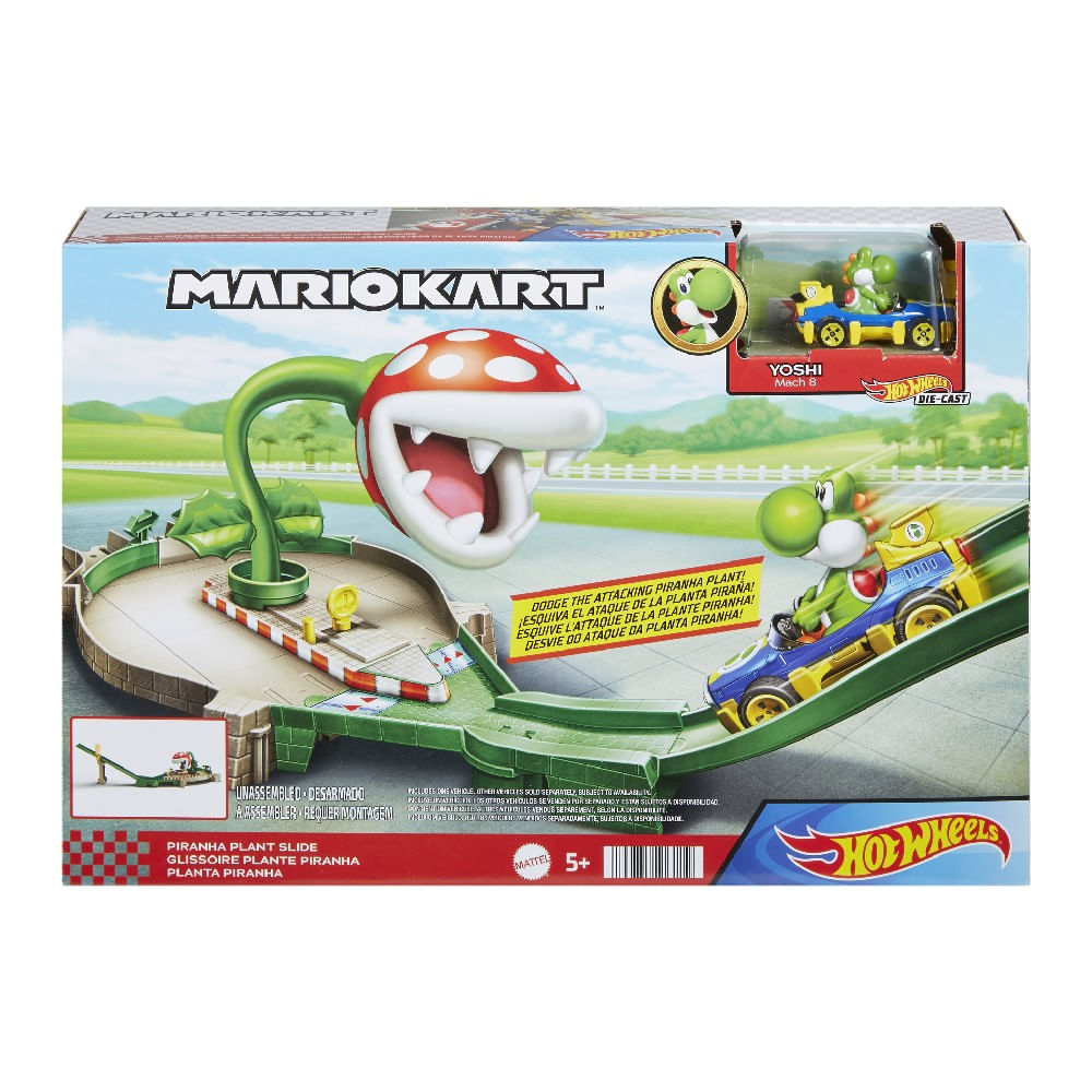 Hot Wheels Mario Kart Pista Piranha - Mattel - Imagem 4