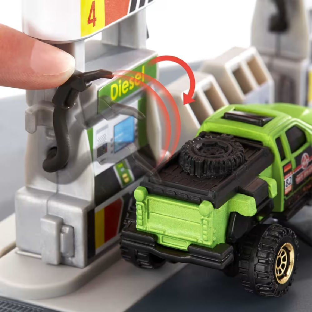 Matchbox Playset Ação Posto de Gasolina - Mattel - Imagem 4