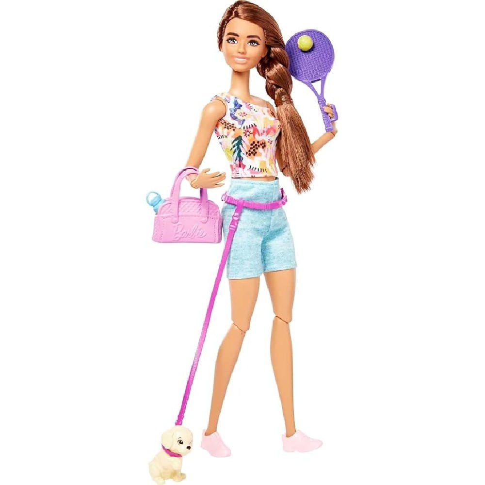 Barbie Wellness Esportista com Cachorrinho - Mattel