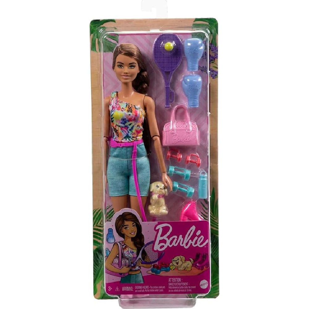 Barbie Wellness Esportista com Cachorrinho - Mattel - Imagem 3