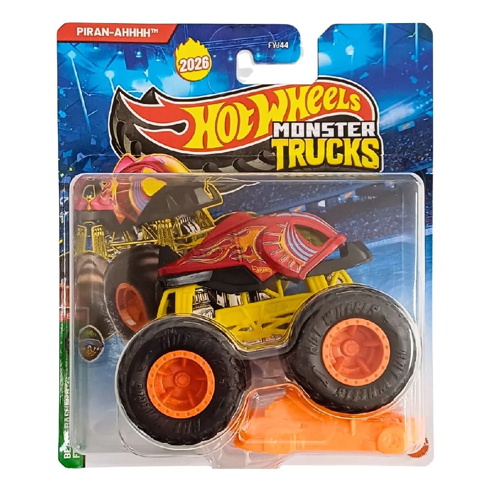Hot Wheels Monster Trucks Carrinho Piran-ahhhh - Mattel