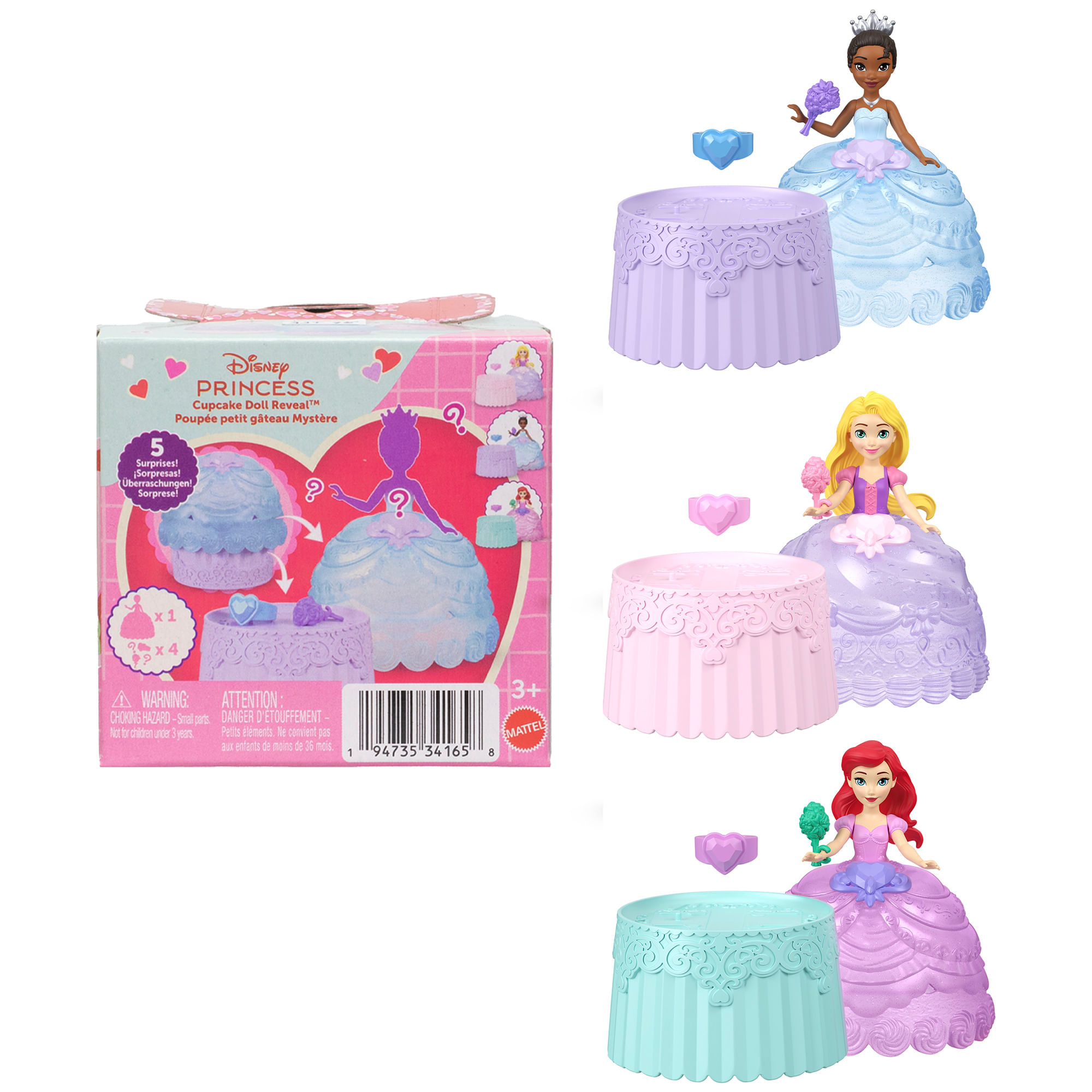 Boneca Disney Princesa Cupcake Surpresa - Mattel